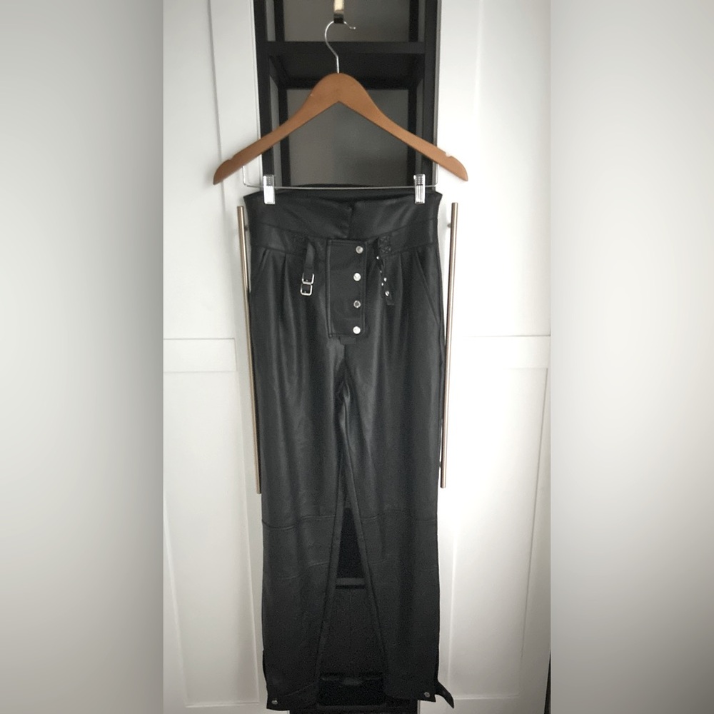 BRAND NEW! Vegan leather pants. By Maniere de Voir
